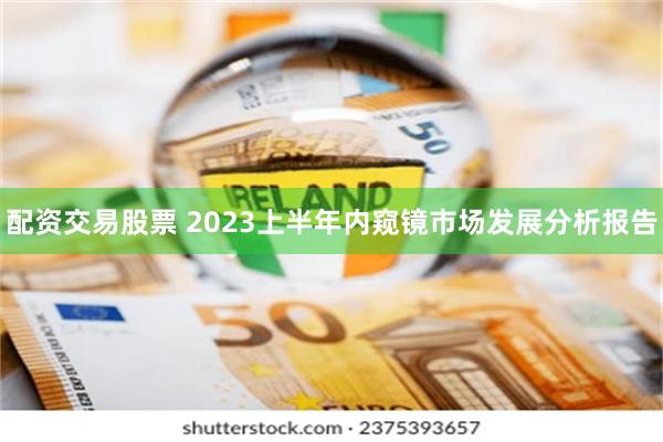 配资交易股票 2023上半年内窥镜市场发展分析报告