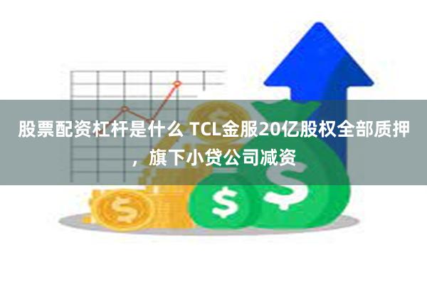 股票配资杠杆是什么 TCL金服20亿股权全部质押，旗下小贷公司减资